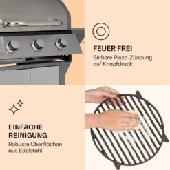 Lucifer 3 Gasgrill 3 X 3,6 KW Brenner 60x45cm Grill Edelstahl Mobil 14 Lucifer 3 Gasgrill 3 X 3,6 KW Brenner 60x45cm Grill Edelstahl Mobil -Gartendekorations Geschäft 10040280 de 0007 logo
