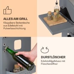 Lucifer 4 Gasgrill 4 X 3,6 KW Brenner 69x45cm Grill Edelstahl Mobil -Gartendekorations Geschäft 10040281 de 0005 logo