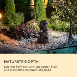 Stonehenge XL Solarbrunnen LED-Beleuchtung Polyresin Li-Ionen-Akku -Gartendekorations Geschäft 10040348 de 0003 logo