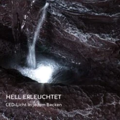 Stonehenge XL Solarbrunnen LED-Beleuchtung Polyresin Li-Ionen-Akku -Gartendekorations Geschäft 10040348 de 0004 logo