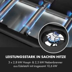 Valdosta 3.1 Gasgrill 3 X 2,8 KW + 2,5 KW Brenner Edelstahl Mobil -Gartendekorations Geschäft 10040704 de 0005 logo