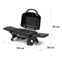 Parforce One 3,5kW 12000BTU 300°C SNJS Gasschlauch Schwarz -Gartendekorations Geschäft 60002427 yy 0010 logo Klarstein Parforce One Gasgrill 12000BTU schwarz